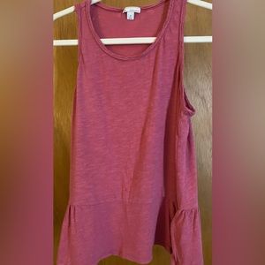 Gap peplum tank top